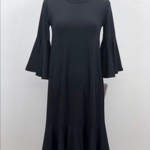 NWT Lularoe Solid Black Maurine Dress 3X